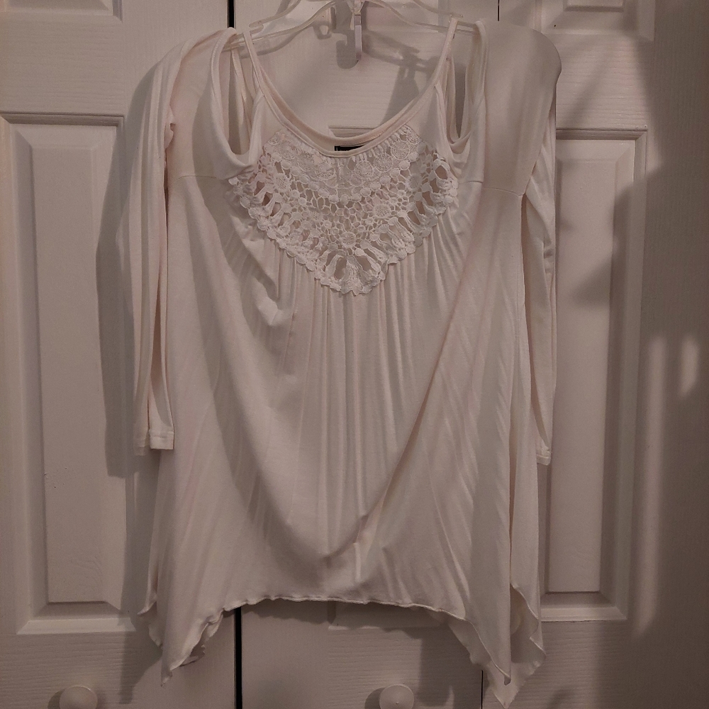 Miholl Crochet Cold Shoulder Top Sz. S - Picture 5 of 7